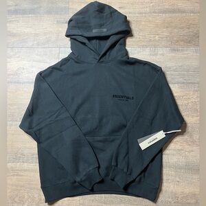Essentials Black Hoodie Sweater